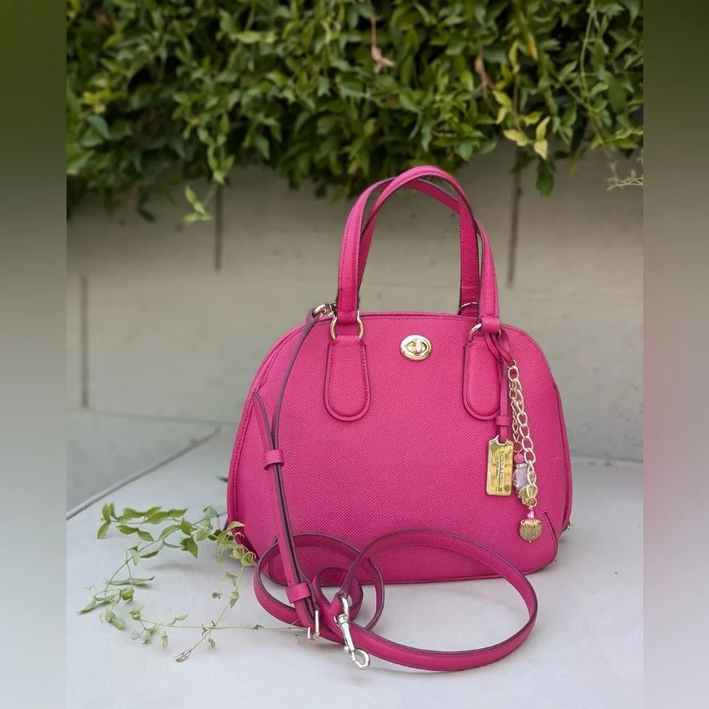 COACH PRINCE STREET MINI Pink Ruby SATCHEL crossbody SHOULDER BAG 34940 Leather - Picture 13 of 14
